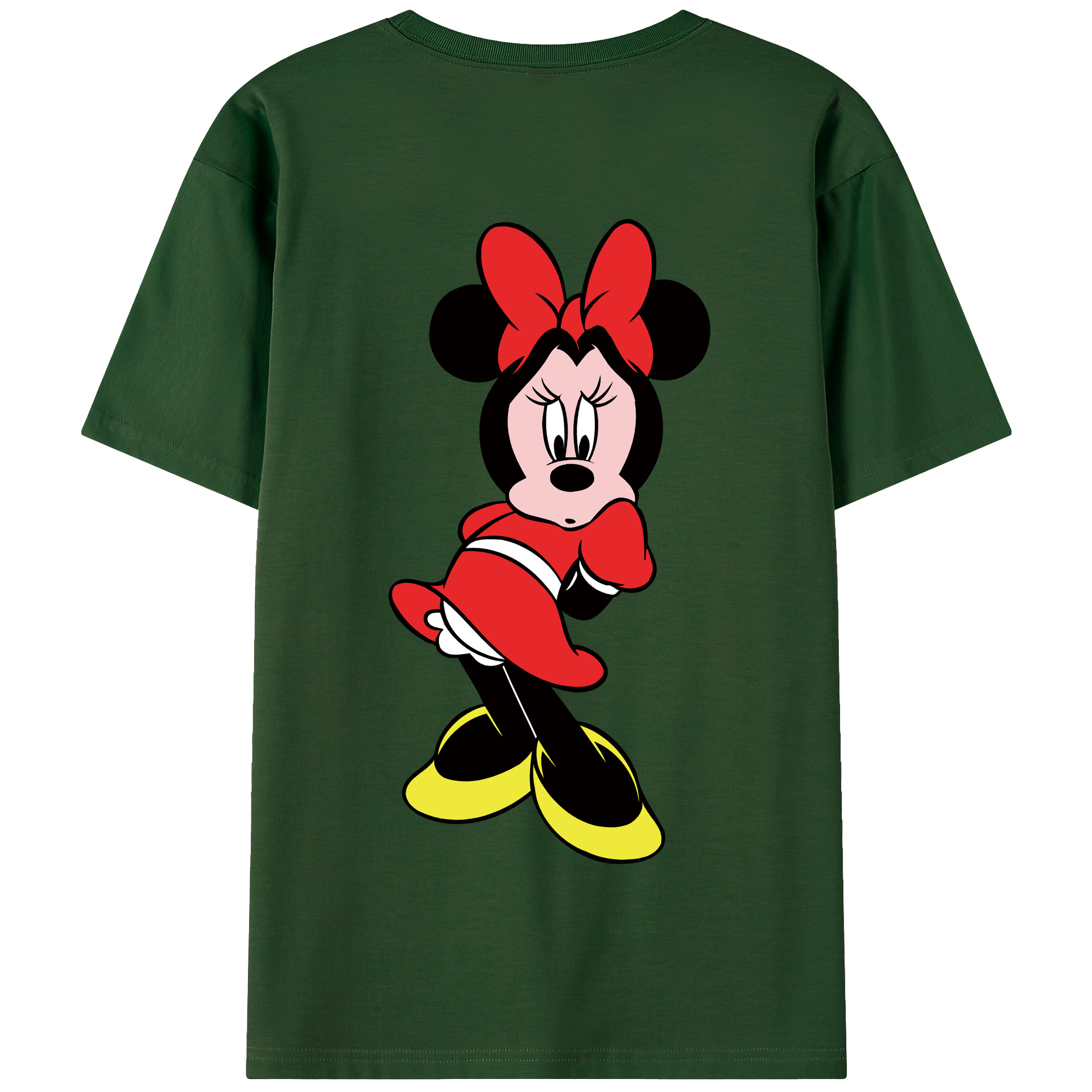 ミッキーマウス Mickey Mouse 綿100％半袖Tシャツ（背面プリント）